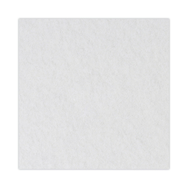 Premiere Pads Polishing Floor Pads, 17", White, PK5 - PAD 4017 WHI