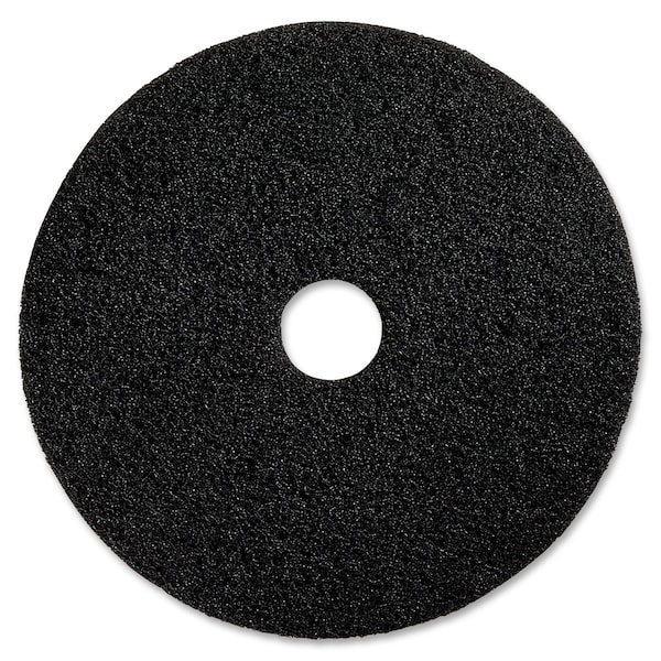 Genuine Joe Black Floor Stripping Pad, 20" Dia, PK5 - GJO90220