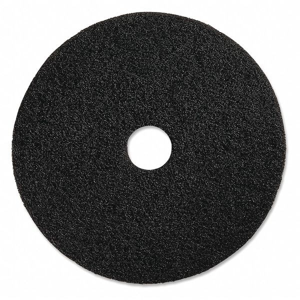 Genuine Joe Black Floor Stripping Pad, 20" Dia, PK5 - GJO90220