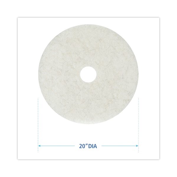 Premiere Pads FloorPads, UltraHighSpeed, 20", Natural, PK5 - PAD 4020 NAT