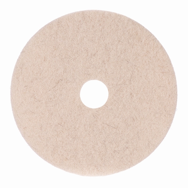 Boardwalk Natural Hog Hair Burnishing Floor Pads, 21" Diameter, PK5 - BWK4021NHE