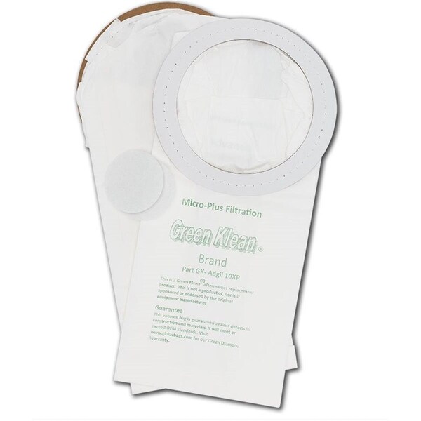 Green Klean GK-Adgil10XP Nilfisk Advance Adgility 10XP Replacement Vacuum Bags, 100PK - GR134964