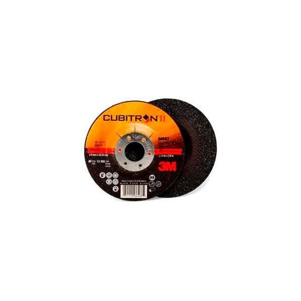 Rueda de esmerilado de centro deprimido 78466-Q 4-1/2"x 1/4"x 7/8" T27, grano 24 - 7100086894 Cubitron™ II de 3M™