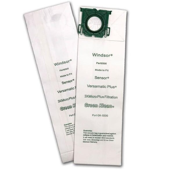 Green Klean Green Klean GK-5300 Triple Layer Replacement Vacuum Bags - 10 per Case - Case of 10 - GK-5300