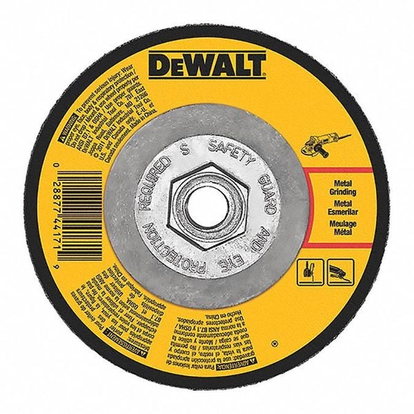 Dewalt 5" x 1/8" x 5/8"-11 Rueda de Rectificado de Metal - DWA4512H  