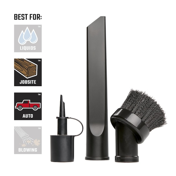 Craftsman 1-1/4 in. 3-Piece Wet/Dry Vacuum Accessory Kit for Shop Vacuums - CMXZVBE38688