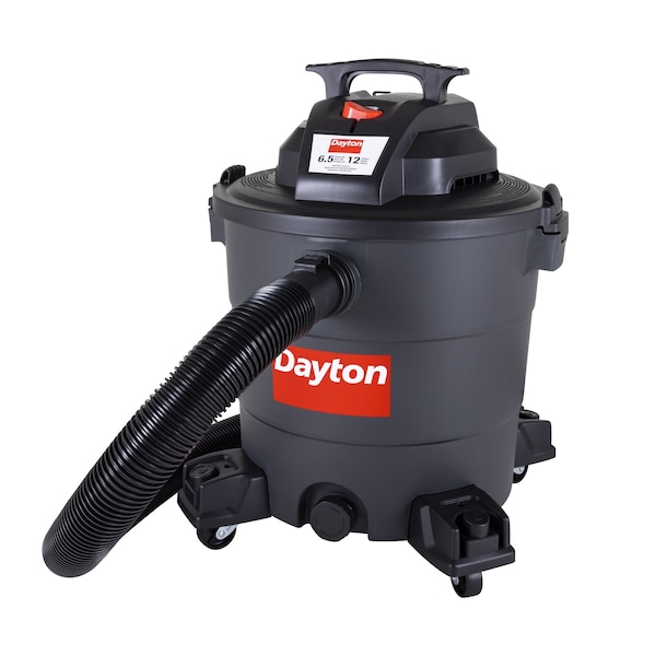 Dayton General Purpose Wet/Dry Vacuum, 12 gal, 1,080 W - 61HV84