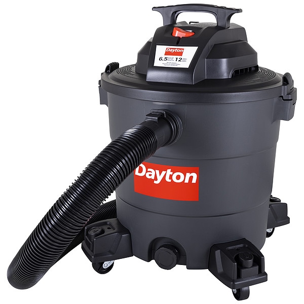 Dayton General Purpose Wet/Dry Vacuum, 12 gal, 1,080 W - 61HV84