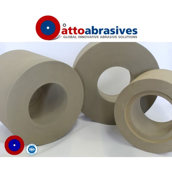 Rueda de alimentación reguladora de abrasivos Atto Tipo 7. 12" x 8" x 5" - 4W300-200-AR7