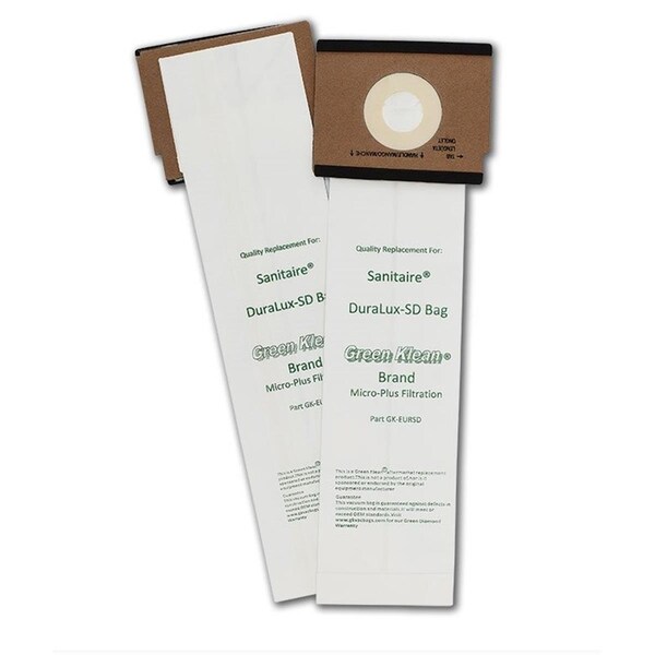 Green Klean Eureka Sanitare DuraLux SC9120, SC9150 & SC9180 Replacement Vacuum Bags, 100PK - GR134973
