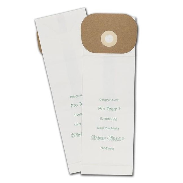 Green Klean Green Klean GK-EvRest Pro Team Everest Replacement Vacuum Bags - 10 per Case - Case of 10 - GK-EVREST