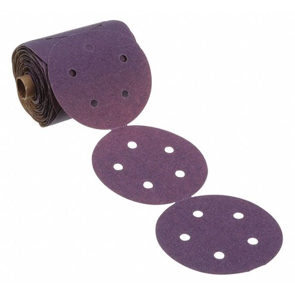 Rollo de discos de lija Cubitron de 3M, recubierto, 5" de diámetro, 80 grano - 7100045341