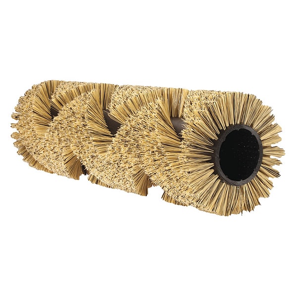 Tennant Floor Machine Brush, 14 in Dia, Blk/Beige - 370008