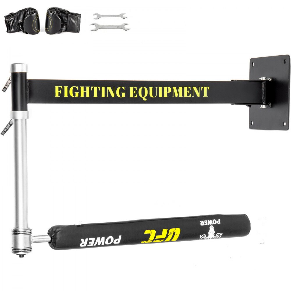 VEVOR Boxing Spinning Bar Wall Mount,Black Punching Spinning Bar for Boxing Speed Trainer,Boxing MMA Speed Reflex Training Equipment for Teenagers and Adults,Exercise Release Stress Lose Weight - BGQJBBLACK0000001V0