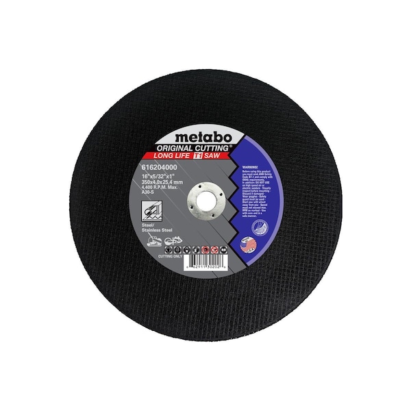Rueda de corte Metabo de 20"X3/16"X1" - A30N Original - 616365000
