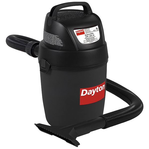 Dayton Portable Wet/Dry Vacuum, 2 gal, 600 W - 61HV76