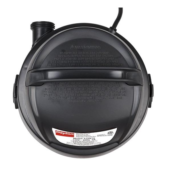 Dayton Portable Wet/Dry Vacuum, 2 gal, 600 W - 61HV76