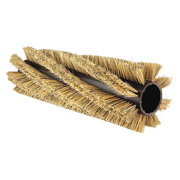 Tennant Floor Machine Brush, 14 in Dia, Blk/Beige - 66019