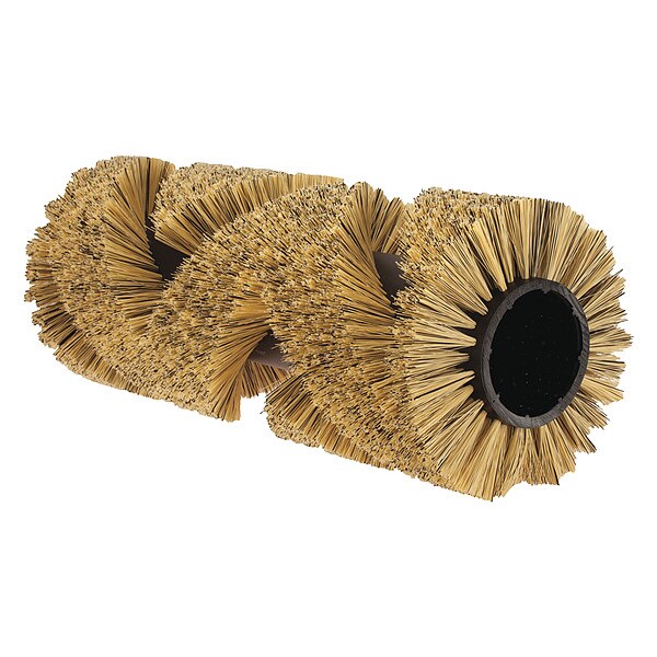 Tennant Floor Machine Brush, 14 in Dia, Blk/Beige - 370025