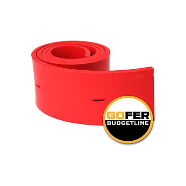 Gofer Parts Replacement Squeegee Front - 3/16 Red - (A) For Nobles/Tennant 1011456 - GSQ1018BLA