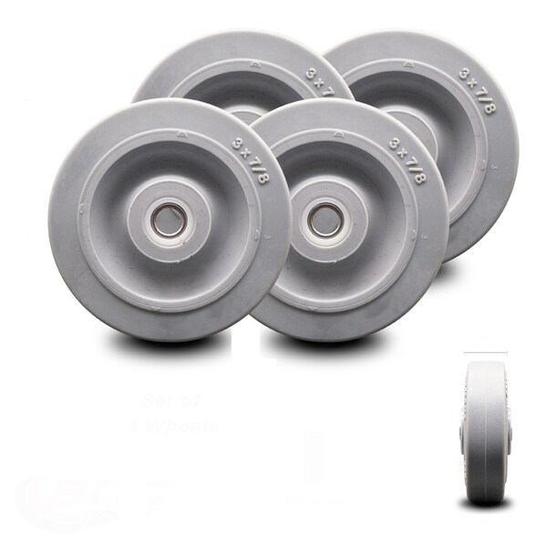 Service Caster Nobles/Tennant Scrubber Guide Bumper Wheel Bushings Included SCC, 4PK - SCC-TPRD310-516-4