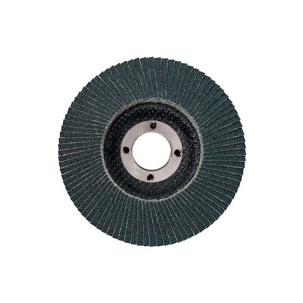 Disco de aletas Metabo 4 1/2" Flapper Plus 120 5/8"-11 T29 de Fibra de Vidrio - 656428000