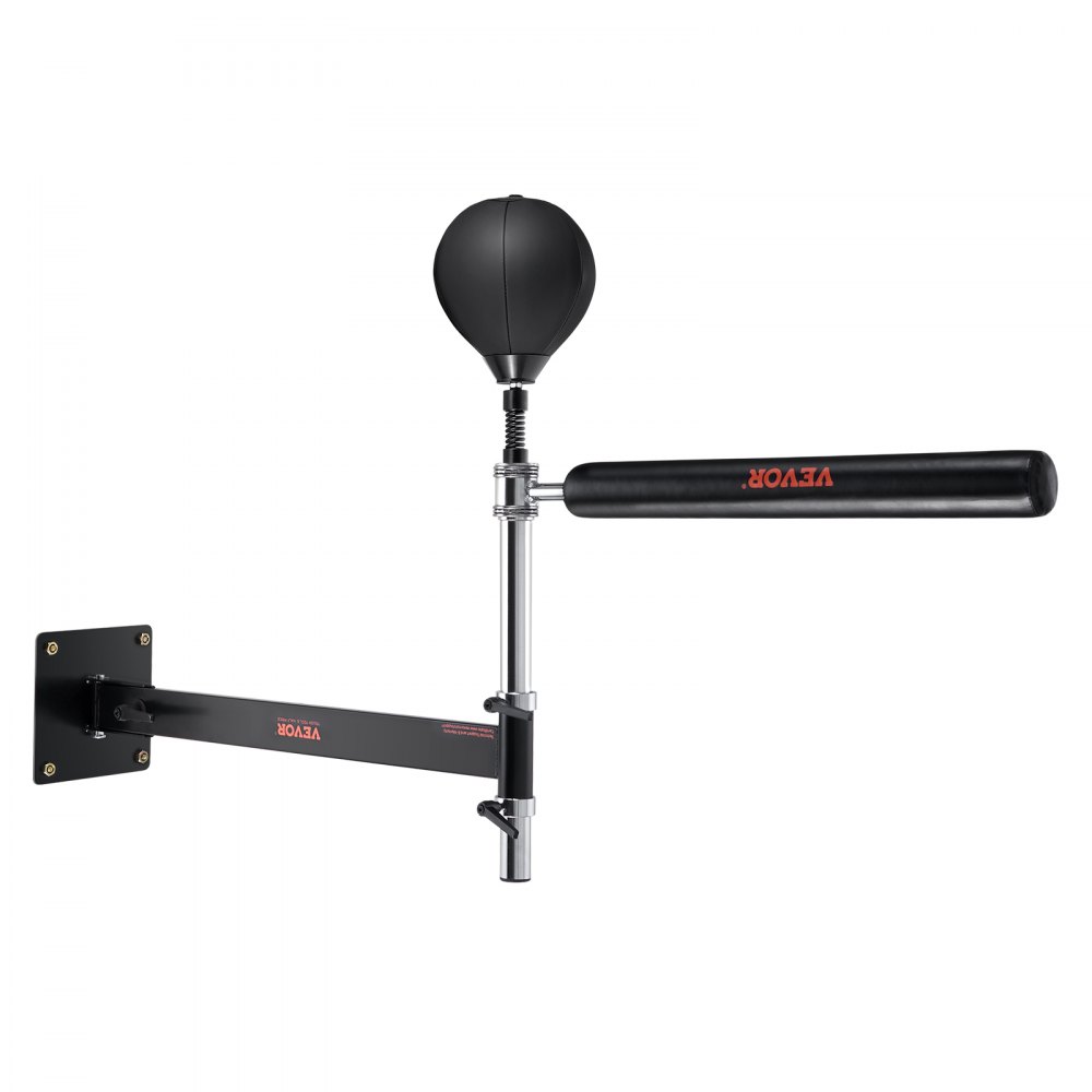 VEVOR Wall Mount Boxing Spinning Bar, Spinning Bar with Punching Ball, Adjustable Boxing Speed Trainer, Reflex Boxing Bar with Gloves, Boxing Training Equipment for Kickboxing, MMA, Fitness - QJDXLBGSQJDCO20BTV0