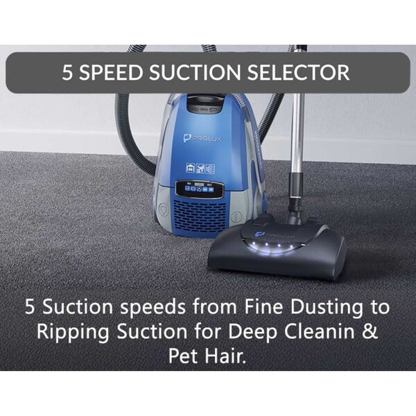 Prolux Phantom Canister Vacuum Cleaner with Wessel Werk EBK360 Power Nozzle - PHANTOM1