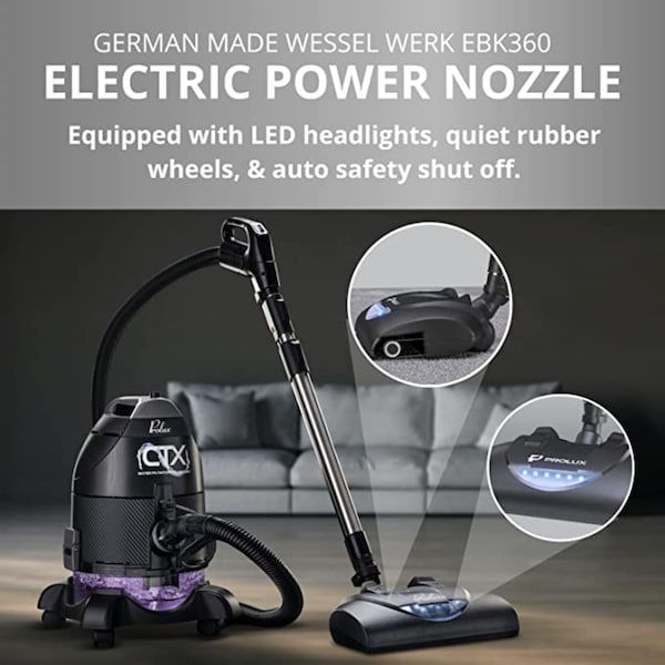 Prolux CTX PRO Water Filtration Bagless Canister Vacuum Cleaner - CTX1