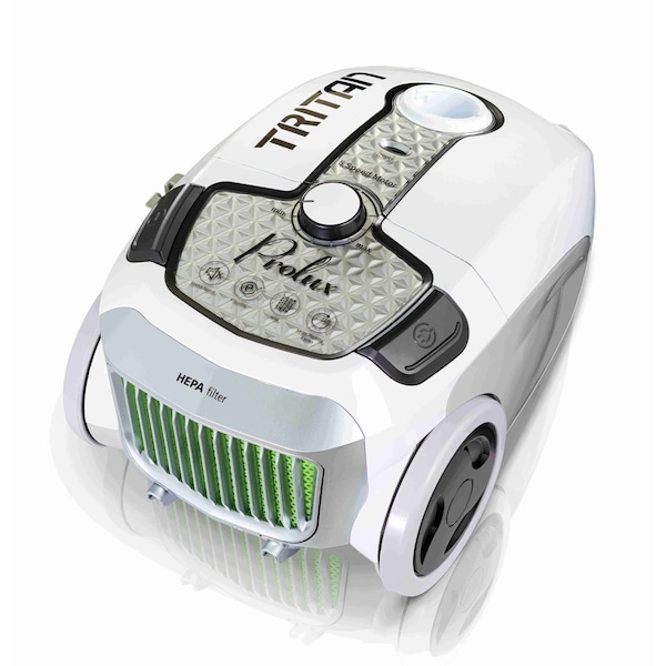 Prolux Tritan Canister Vacuum with Sealed HEPA Filtration and 12 Amp Motor - TRITAN_WHITE