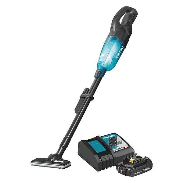 Makita 18V LXT Brushless Compact Vacuum Kit, Trigger Lock (2.0Ah) - XLC03R1BX4