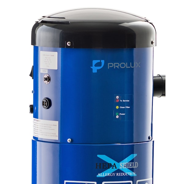 Prolux CV12000 Central Vacuum Unit System with Electric Hose Power Nozzle Kit - BLUECEN3