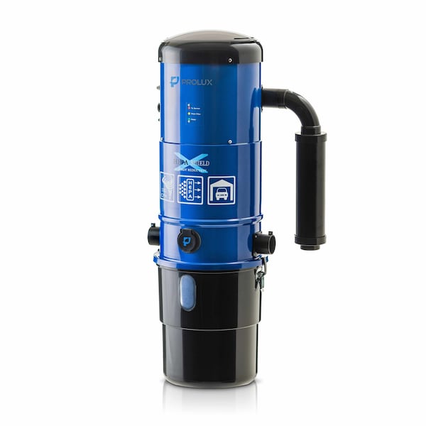 Prolux CV12000 Central Vacuum Unit System with Electric Hose Power Nozzle Kit - BLUECEN3