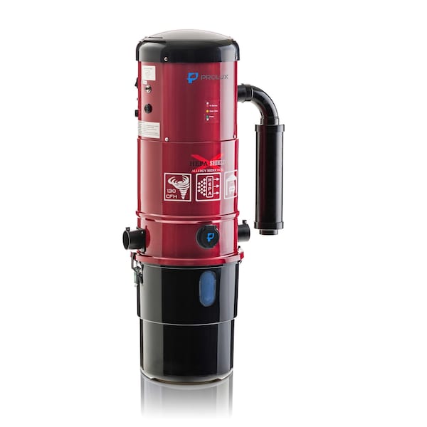 Prolux CV12000 Central Vacuum Unit System with Electric Hose Power Nozzle Kit - REDCEN3