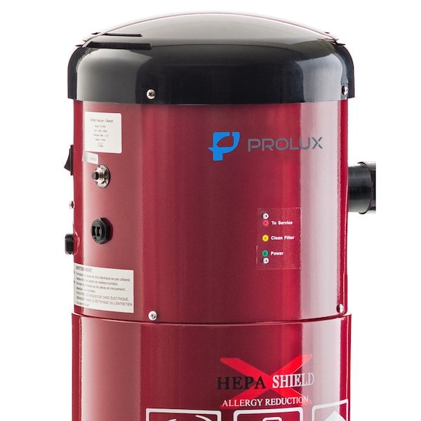 Prolux CV12000 Central Vacuum Unit System with Electric Hose Power Nozzle Kit - REDCEN3