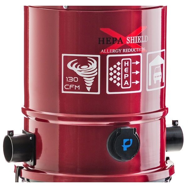 Prolux CV12000 Central Vacuum Unit System with Electric Hose Power Nozzle Kit - REDCEN3