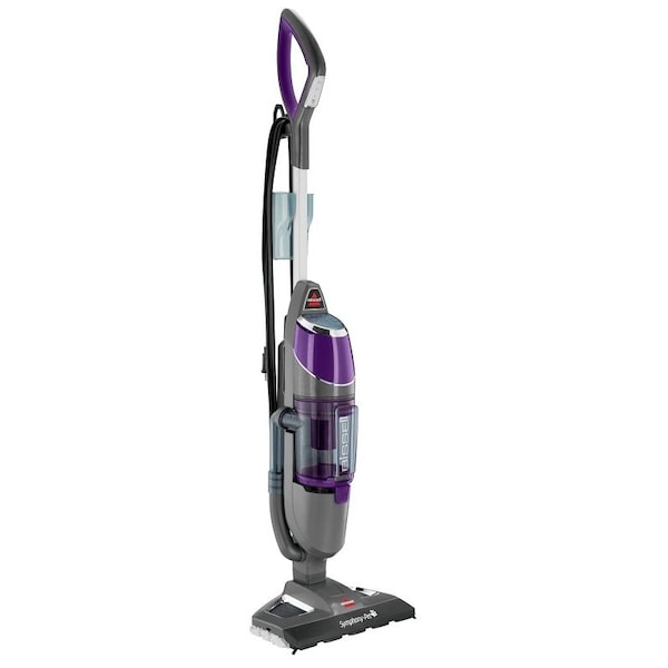 Bissell BISSELL 1543 Vacuum and Steam Mop, 1100 W Steam, 400 W Vacuum, 12.8 oz Tank, Grapevine Purple/Silver - 1543