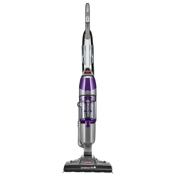Bissell BISSELL 1543 Vacuum and Steam Mop, 1100 W Steam, 400 W Vacuum, 12.8 oz Tank, Grapevine Purple/Silver - 1543