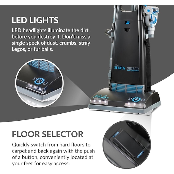 Prolux 8000 Commercial Upright Vacuum with Sealed HEPA Filtration - PROLUX_8000