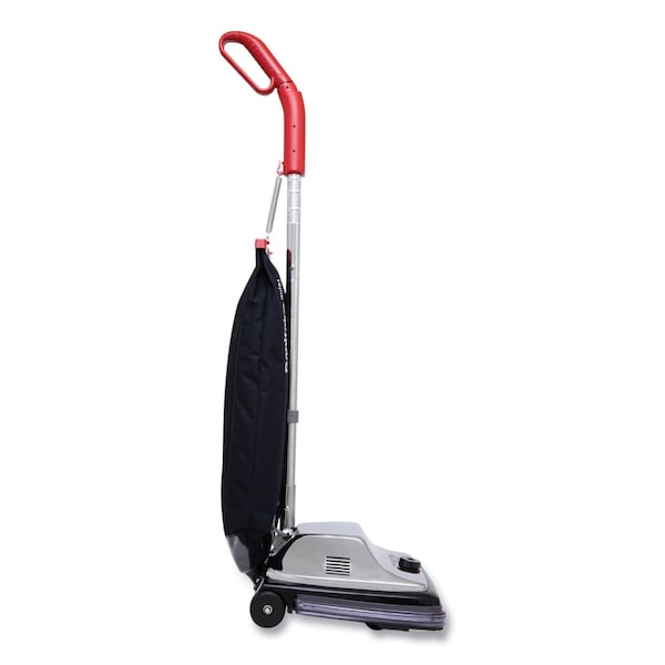 Sanitaire TRADITION QuietClean Upright Vacuum SC889A, 12" Cleaning Path, Gray/Red/Black - SC889B