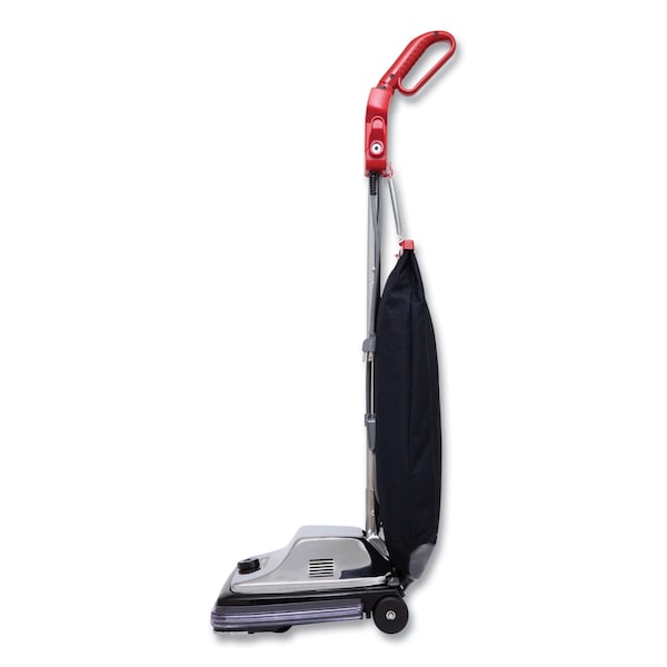Sanitaire TRADITION QuietClean Upright Vacuum SC889A, 12" Cleaning Path, Gray/Red/Black - SC889B