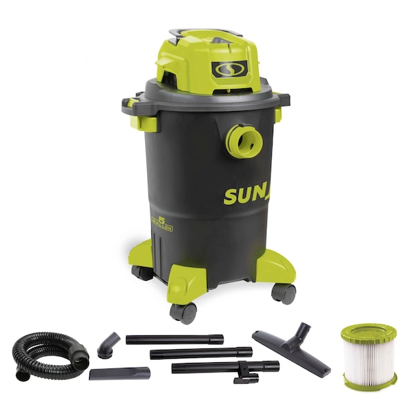 Sun Joe HEPA Filtration Wet/Dry Shop Vacuum w/ Cleaning Attachments | 5-Gal | 1200-Watt | 7.0 Peak HP - SWD5000