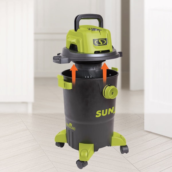 Sun Joe HEPA Filtration Wet/Dry Shop Vacuum w/ Cleaning Attachments | 5-Gal | 1200-Watt | 7.0 Peak HP - SWD5000