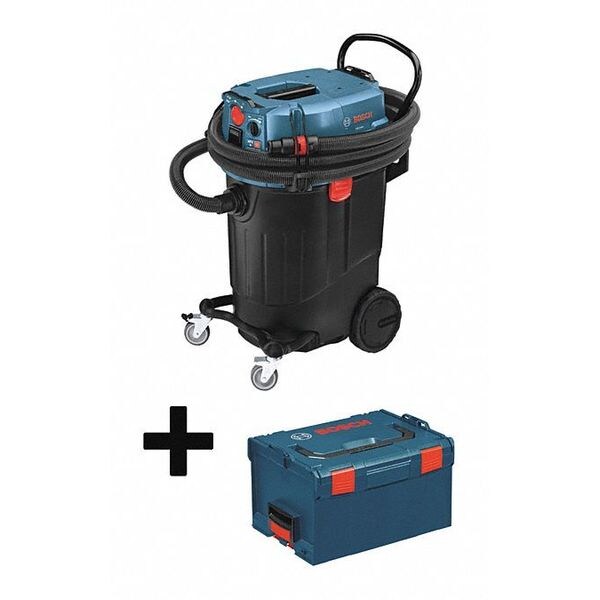 Bosch VAC, Dust Extractor, 14 1/2 gal, HEPA, 150 cfm - VAC140AH + L-BOXX-3