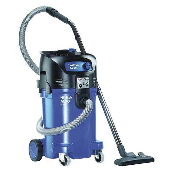 Nilfisk Attix 50 HEPA Vacuum, 12 gal., Wet/Dry, Hose Dia. 1-1/2", 135 cfm - 107420007