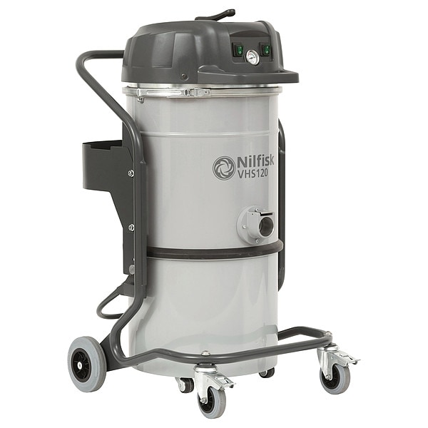 Nilfisk Single Phase Heavy Duty Filtered Vacuum - VHS120N1AKT AS BLK