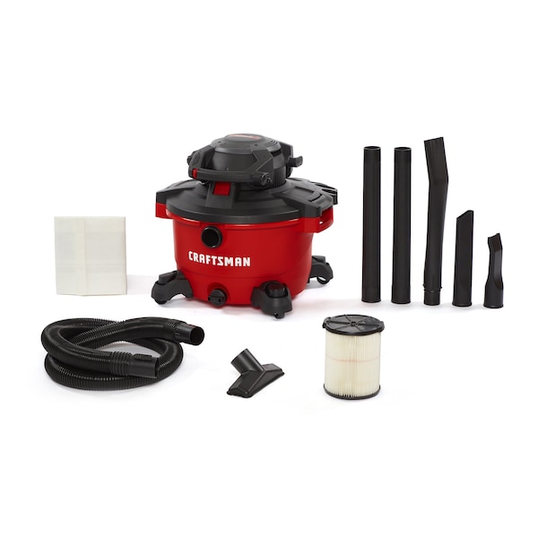 Craftsman 12 Gallon 6.0 Peak HP Wet/Dry Vacuum with Detachable Blower and Attachments - CMXEVBE17606