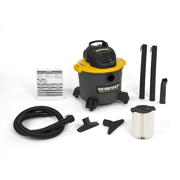Workshop Wet/Dry Vacs 9 Gal. 4.25 Peak HP Portable Wet/Dry Vacuum Cleaner with Accessories - WS0915VA