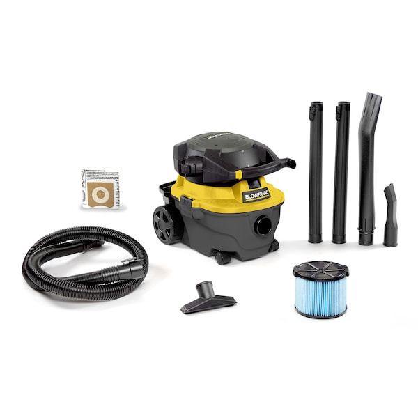 Workshop Wet/Dry Vacs 4 Gal. 6.0 Peak HP Wet/Dry Vacuum Cleaner with Blower and Accessories - WS0400DE