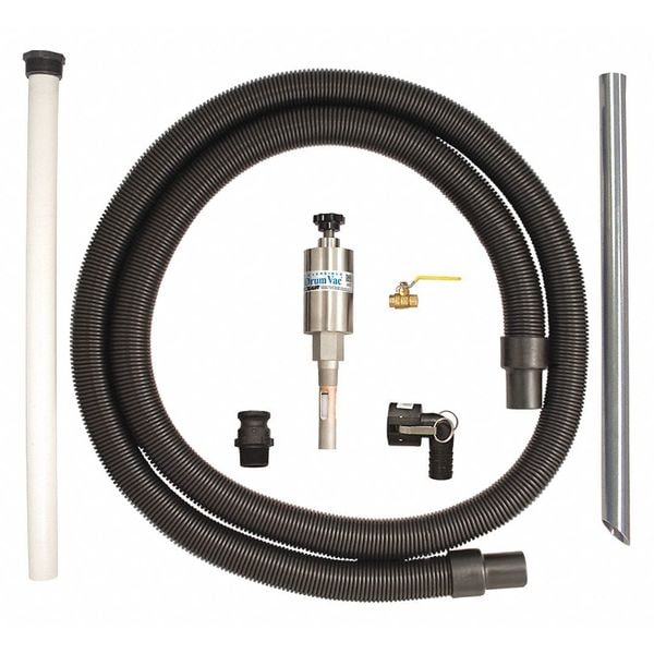 Exair Reversible Drum Vacuum System, 30 gal., Hose Dia. 1-1/2", 19 scfm - 6196-30
